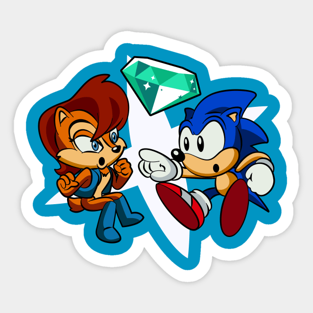 Sonic Sally Sticker by lolo_aburto